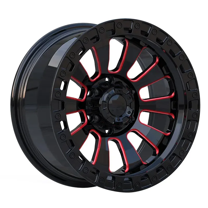 Off-road Beadlock Wheels 4x4 16 17 18 19 20 21 22 Inch Alloy Forged Pickup & SUV Wheels Negative Offset Rims For SUV