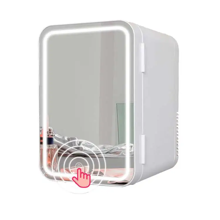 8L Desktop Beauty Makeup Skincare Fridge Cosmetics Refrigerator Compact Cooler Warmer Mini Fridge for Bedroom Office Car Dorm