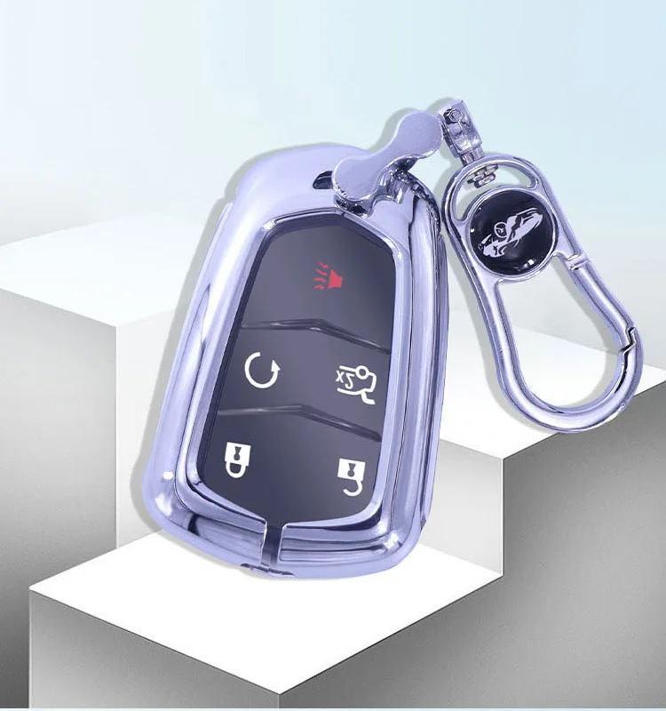 metal car  key case shell for cadillac car china zinc alloy smart car key case cover