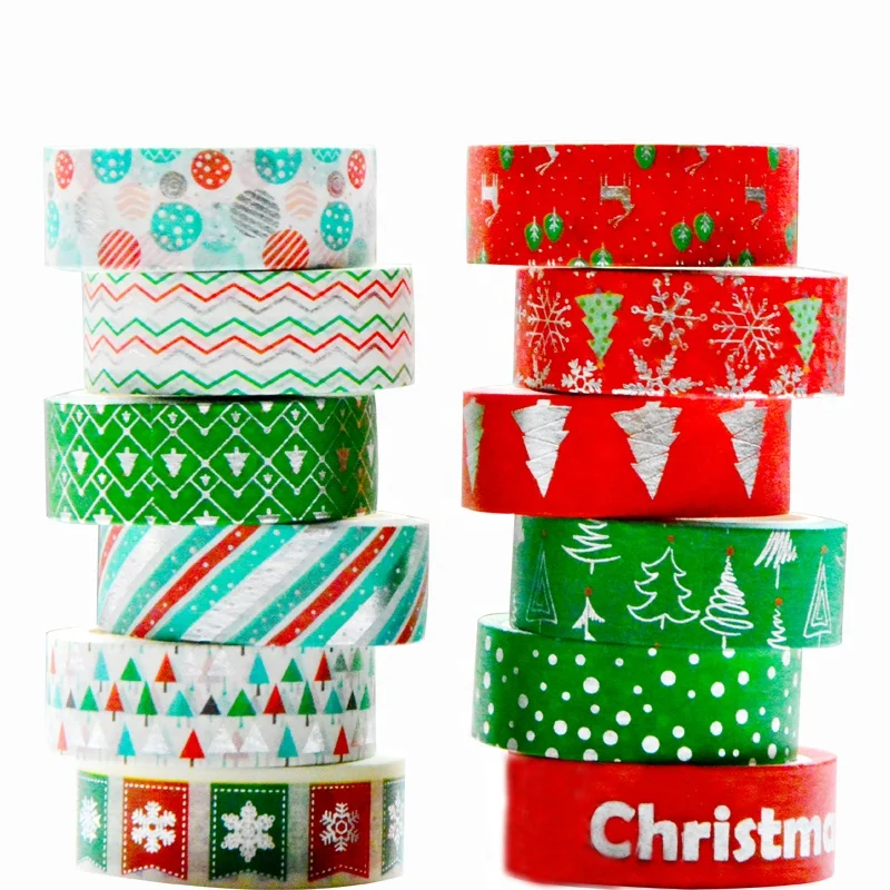 
factory wholesale hologram foil set DIY hand account frame decoration washi tape 