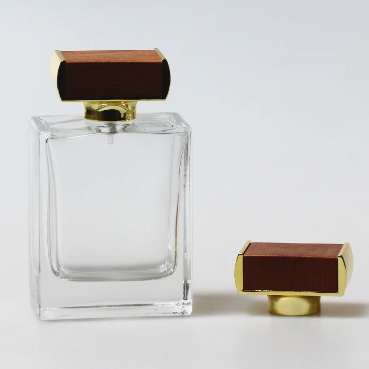 Perfume lids Must Buy square wooden Perfume Bottle Cap Customized Wooden plastic ABS Material Perfume Glass Bottle Caps