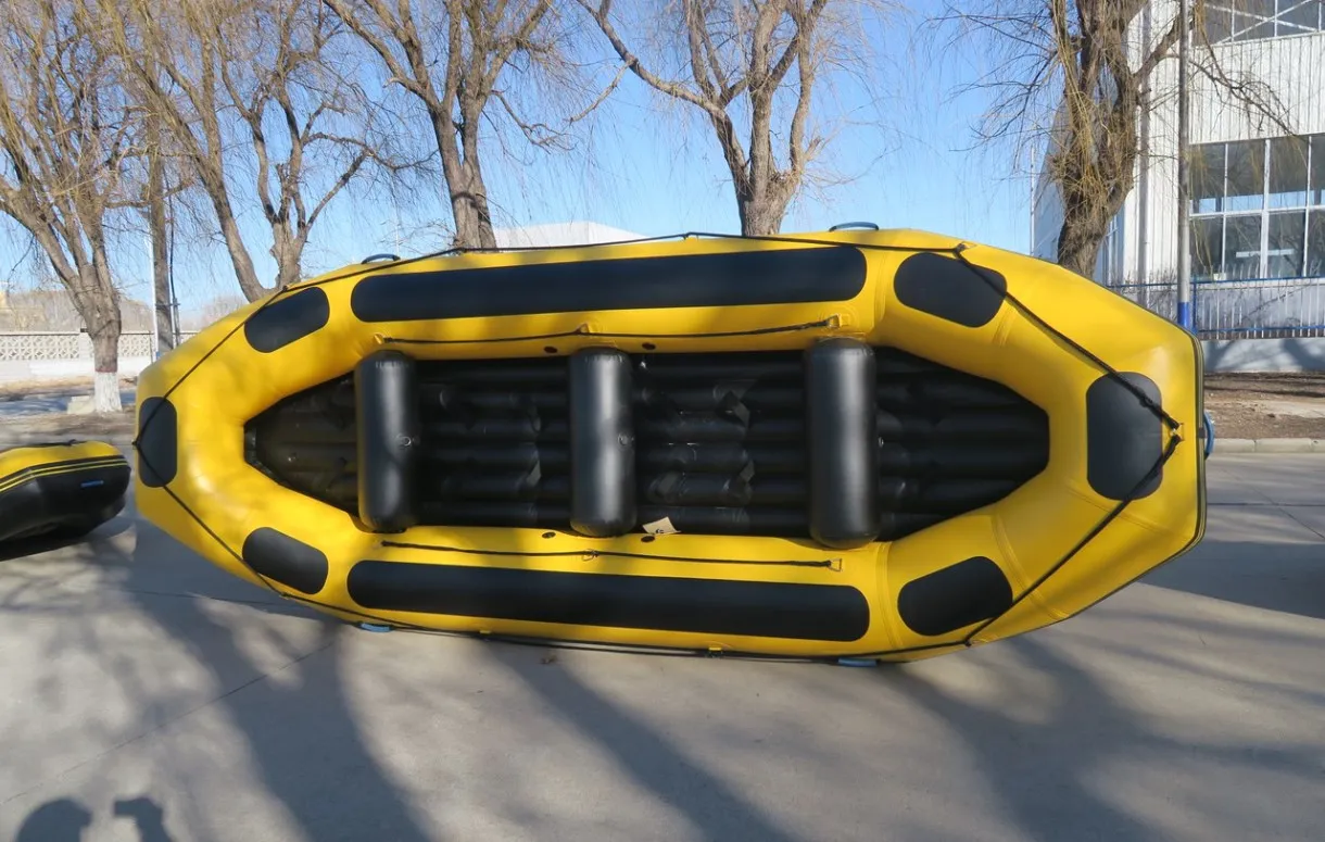 New Style PVC White Water Raft Inflatable Rafting Boat rescue sport drift boat with motor