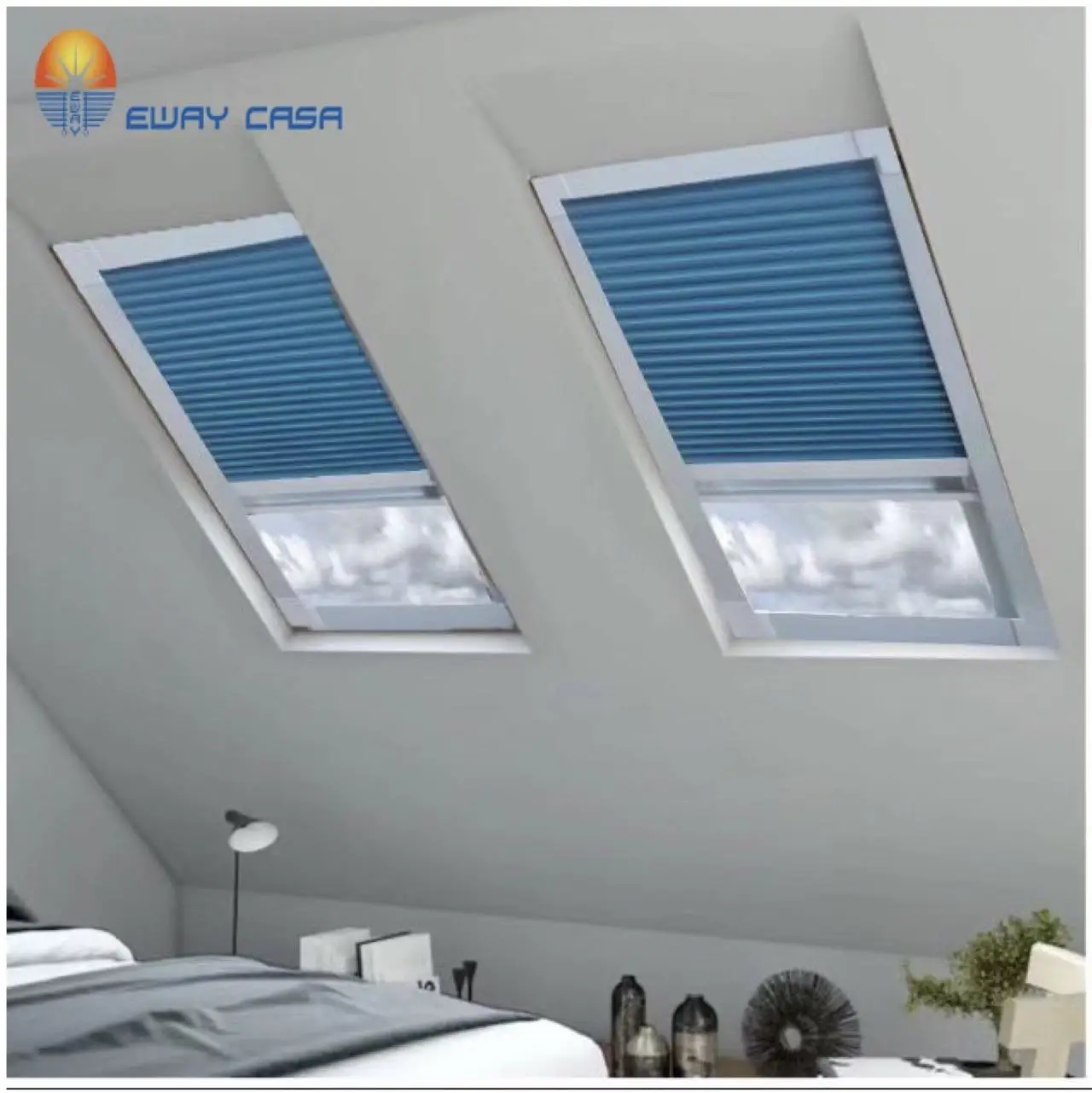 Skylight Honeycomb Cellular Blinds Skylight Blinds Honeycomb Pleated Sliding Honeycomb HCB-SKH-SLY