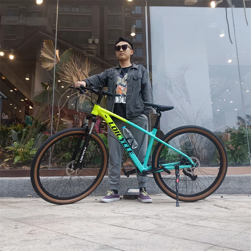 Popular 21 Speed 26 inch Aluminum Alloy Frame Bicycle with Suspension Double Disc Brakes lightweight mountainbike 29 inch mtb