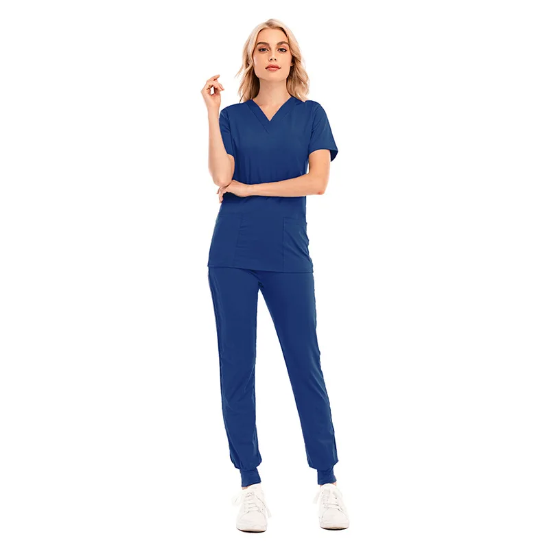 Wholesale Print Logo Scrub Clothing Set Vendors Custom Women Medical Hospital Scrubs Dental Clinic Nursing Scrubs Uniforms Set