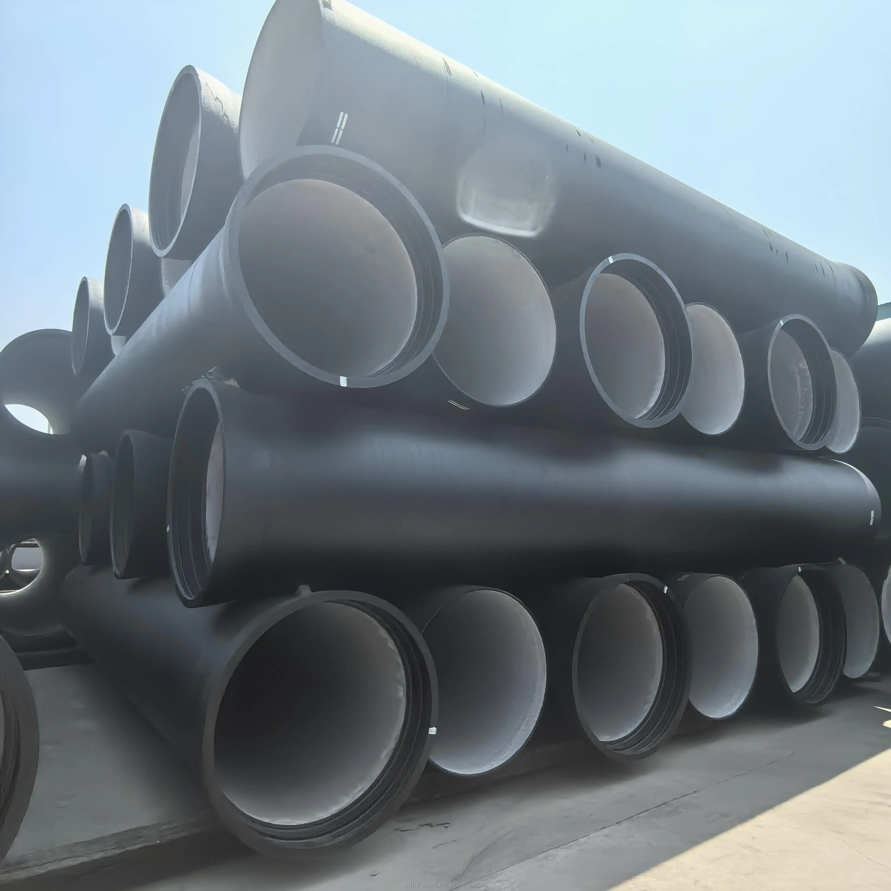 Custom PN25 T-Interface Spray Socket Nodular Cast Iron Pipe K9/C40 Double Coil Production Services