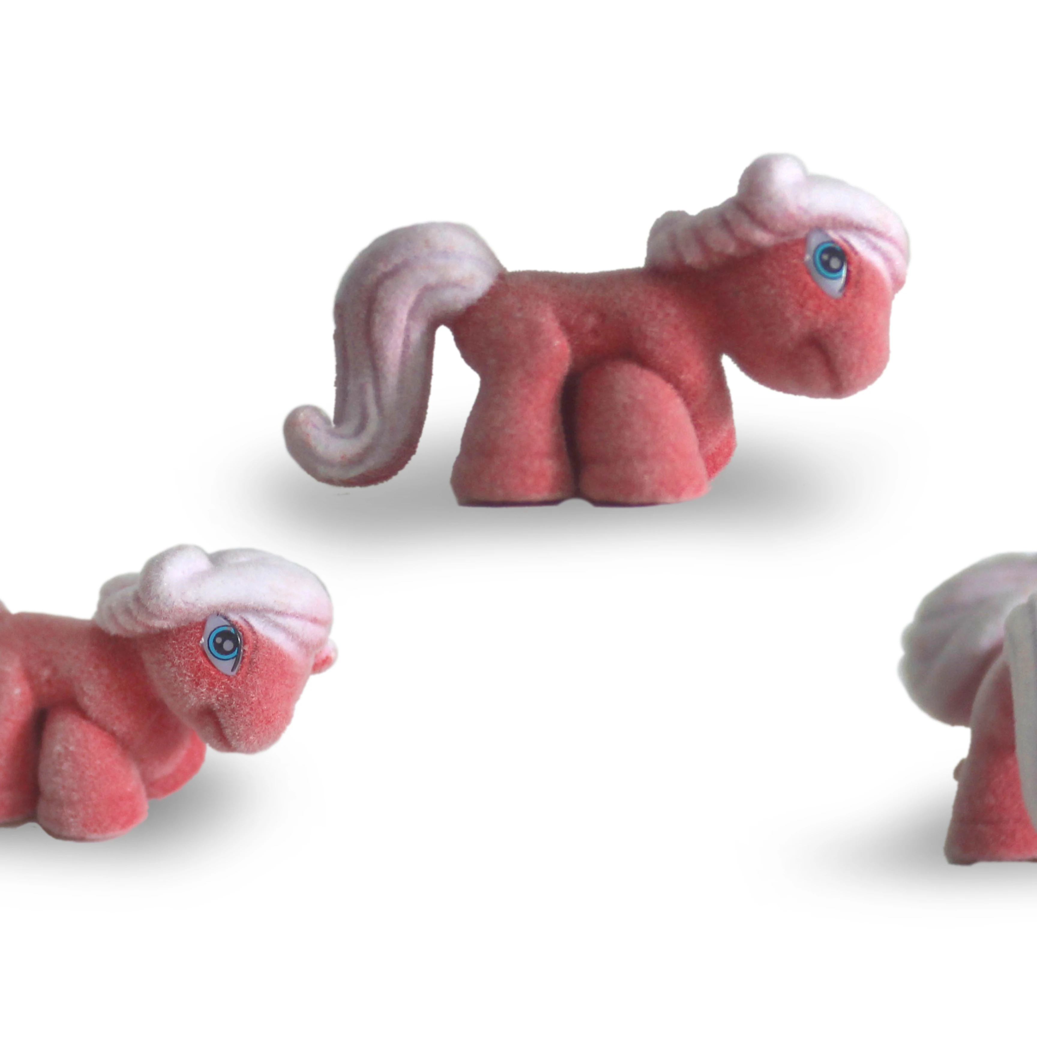 Flocking horse action figure Pony Collectible Toys, flocking horse action figure for kids