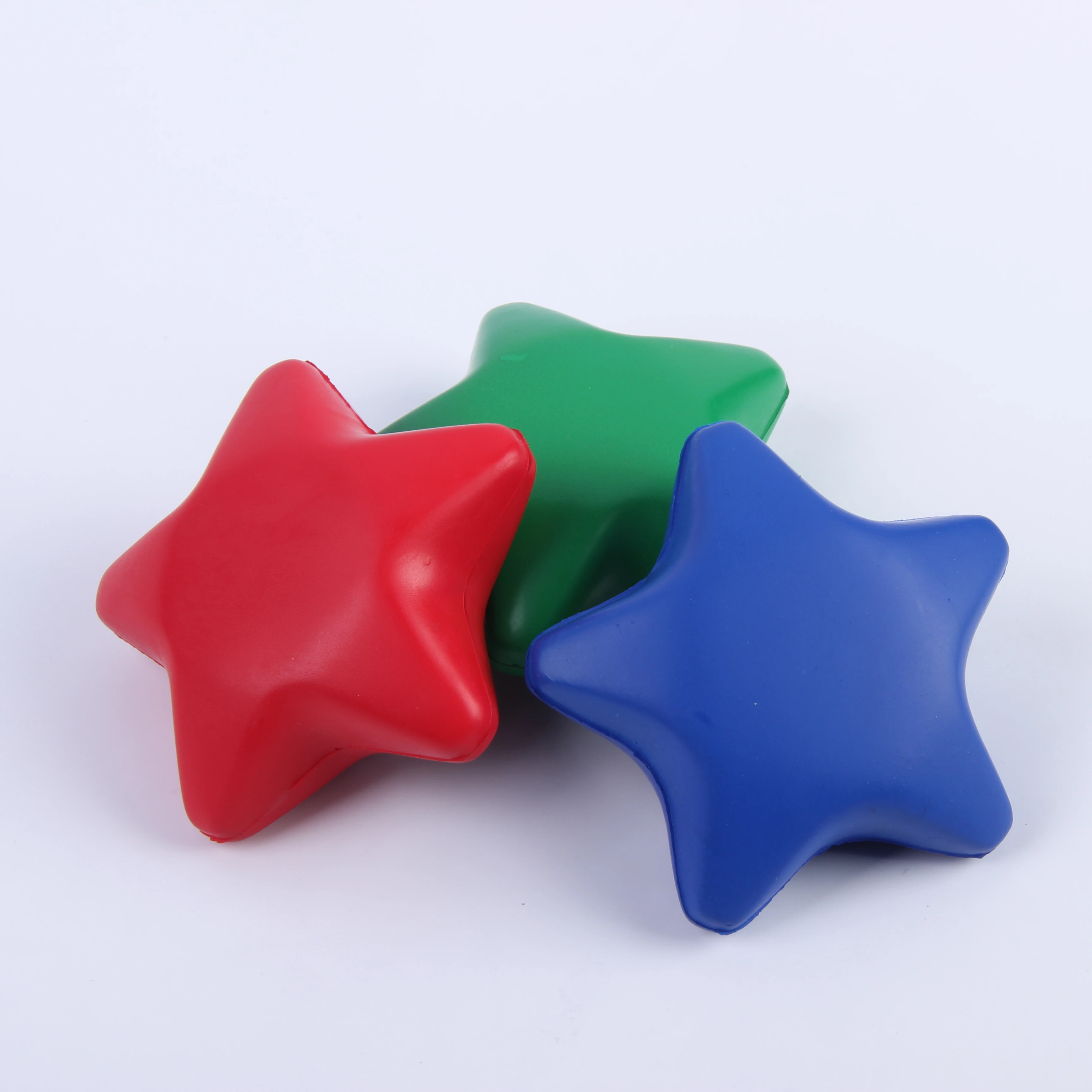 PU foam custom logo colorful star shape stress ball for promotion