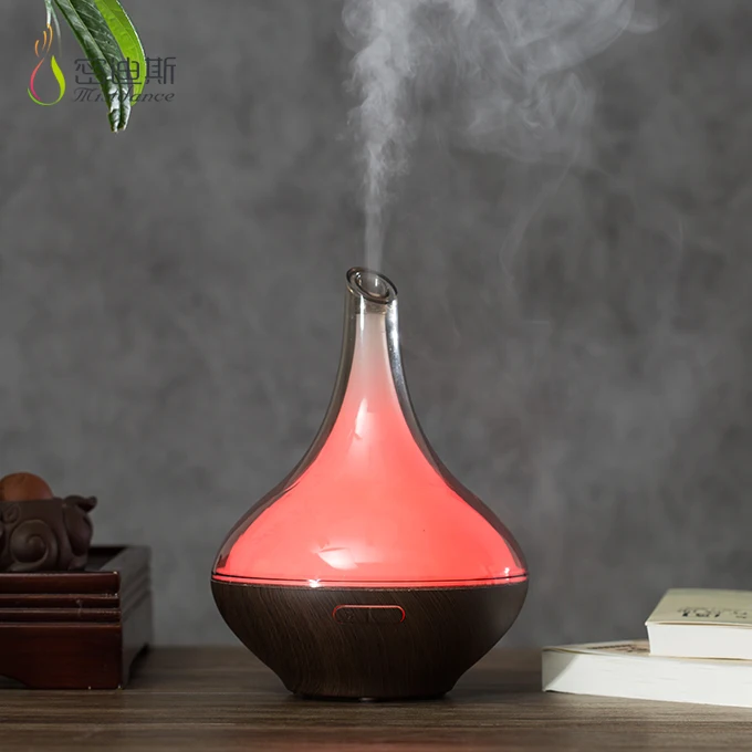 Grain Aromatherapy Machine Amazon Air Diffuser Humidifier Ultrasonic Aroma Diffuser 200ml Dark Wood New Technology Manual ROHS