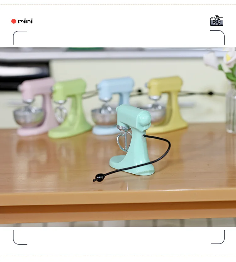 1/12 dollhouse Miniature kitchen Furniture Accessories Mixer Set