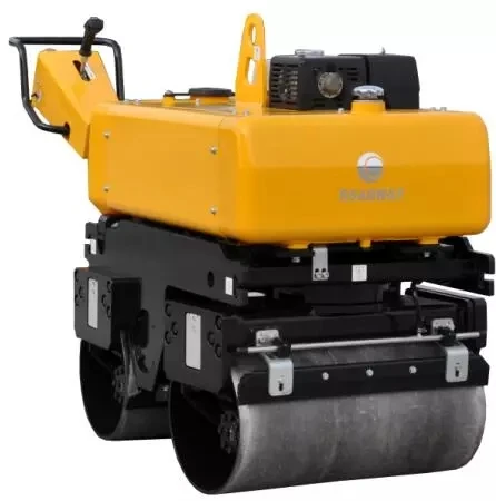 ROADWAY walk behind mini road roller double drum hydraulic vibratory road rollerB CE ISO