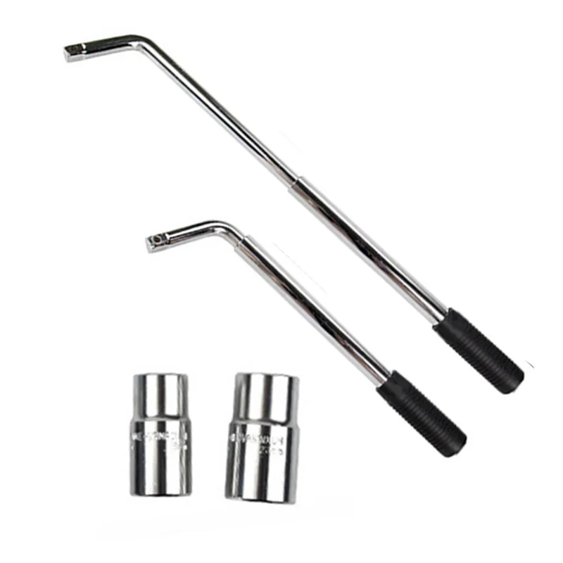 Custom Logo Extendable Wheel Tyre Lug Wrench Car Tire Nuts Fastener and Remover Telescoping Wheel Repair Tool