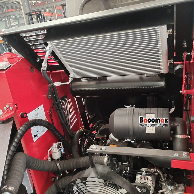 Baoomax new firewood processor skid steer with accessories skid steer quick attach plate front end wheel loader