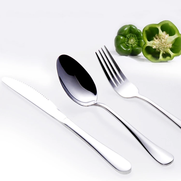 Food Cutlery Service Fork Spoon Knife Stainless Steel Cutlery Set