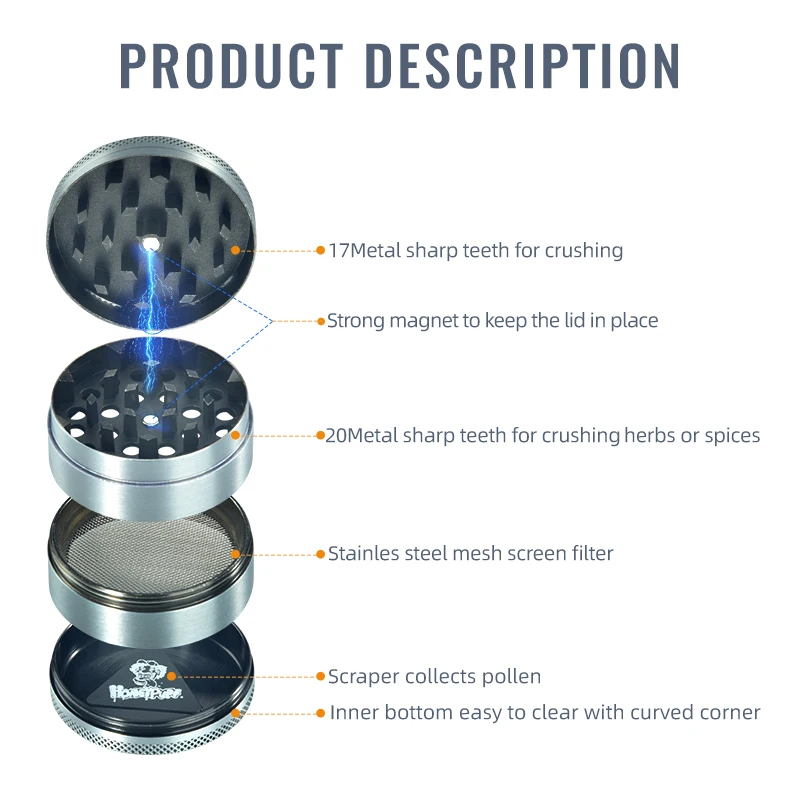 Smoke shop accessories products items wholesale portable grinder machine