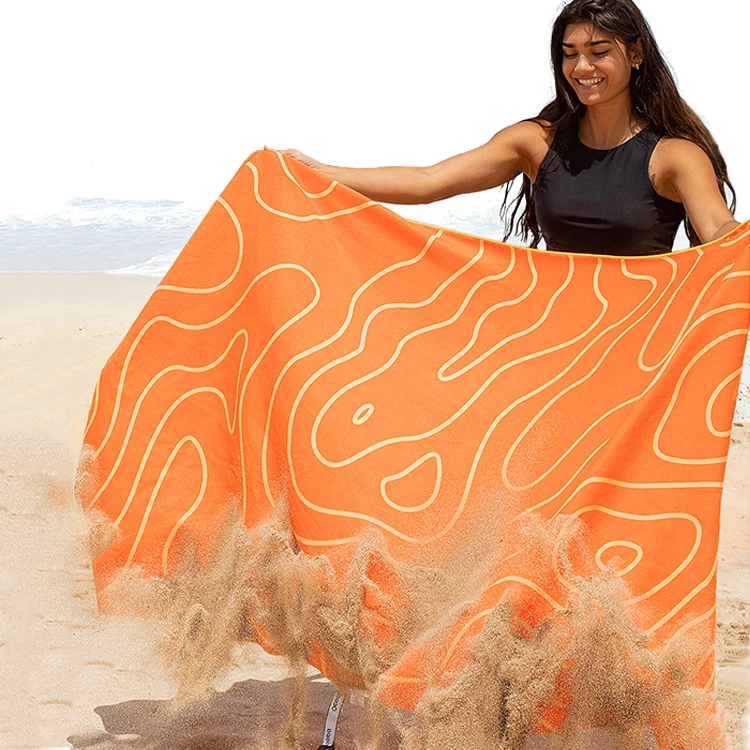 Quick Dry Lightweight-Beach Accessories Oversized Travel Towel Sand free Custom Microfiber Beach Towel