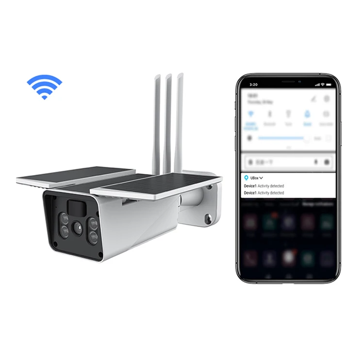 
Outdoor IP66 Waterproof Wireless PIR Solar Powered Security Camera GSM SIM 4G Solar Camera de Surveilance 