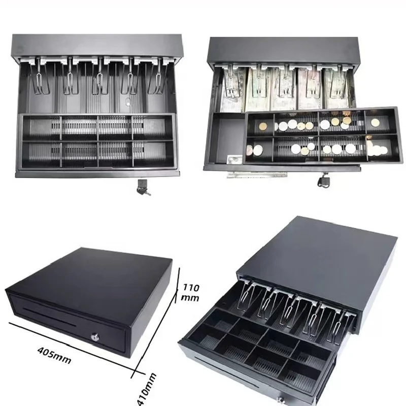 Eyab cash drawer POS cash register printer automatic drawer three file locking banknote collection supermarket