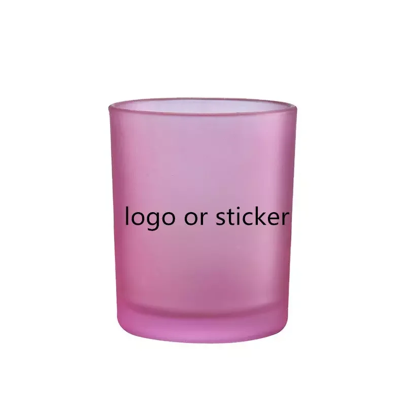 Factory direct sale multicolor luxury candle jars transparent candle containers wholesale glass jars for making candles