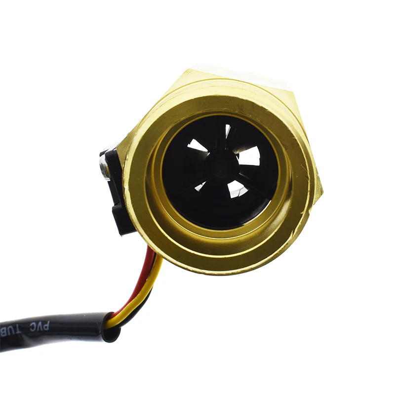 Латунный расходомер воды DN25 датчик холла переключатель промышленный турбинный 1 дюйм