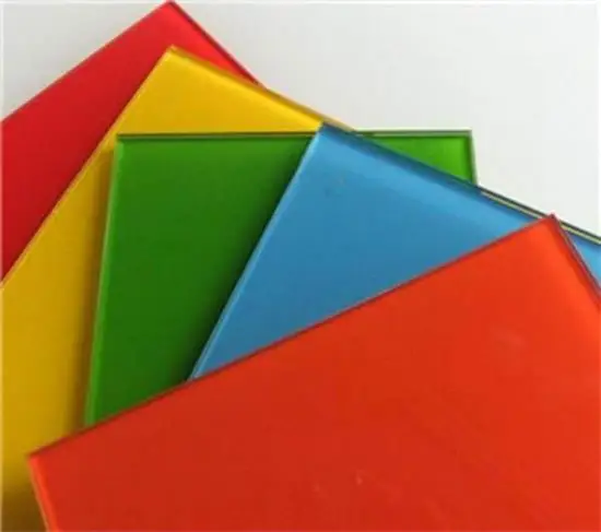 3MM-12MM Toughened Tempered Back Painted Glass for Kitchen Splashback Decorative Lacquered Glass