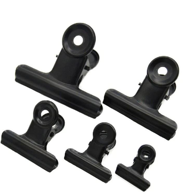 Factory Wholesale Black Durable Metal Binder Clips Paper Clamps Office Clip