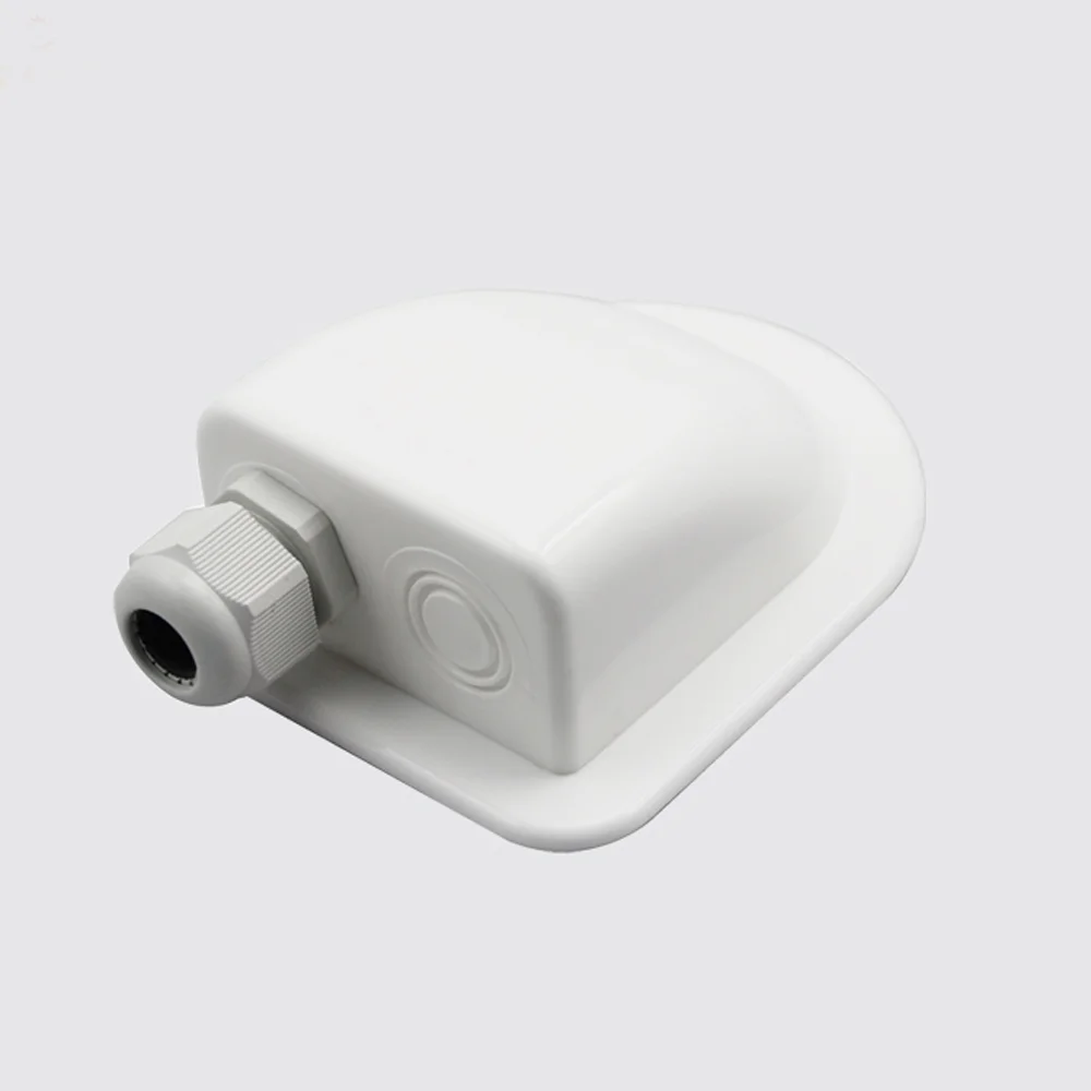 White  Single/Double IP66 Waterproof ABS Solar Mounting Bracket Cable Entry Gland For Caravan RV Boat Motorhome