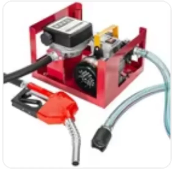 Factory Outlet Portable Diesel Fuel Pump Set High Pressure 220V Self-Sealing Gun Mechanical Flow Meter Machining Application