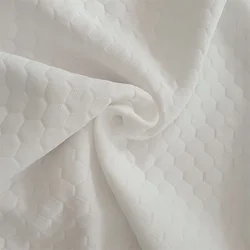 Football jacquard knitted durable home textile fabric elastic knitted mattress graphene fabric