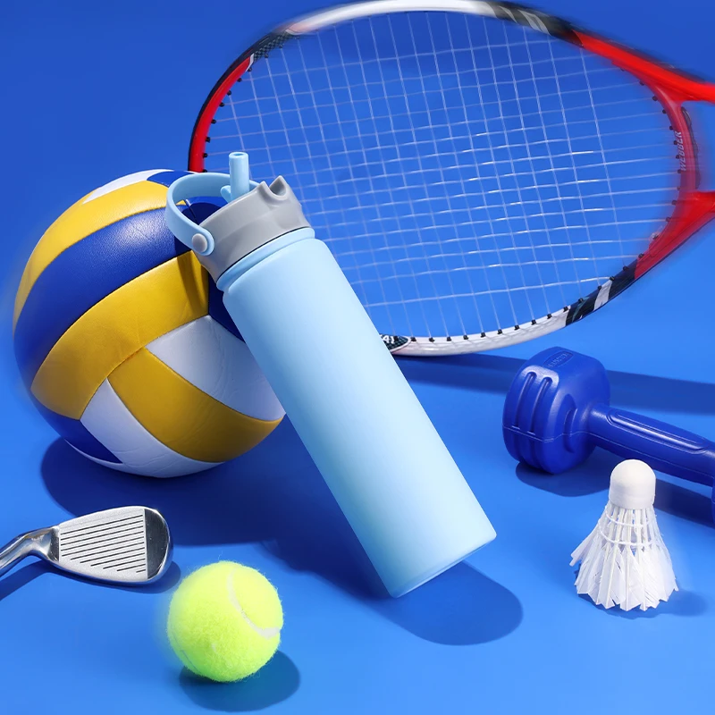 Custom Branded Logo Vacuum Insulated Stainless Steel BPA FREE SPORT Water Bottle With Flex Sip Lid