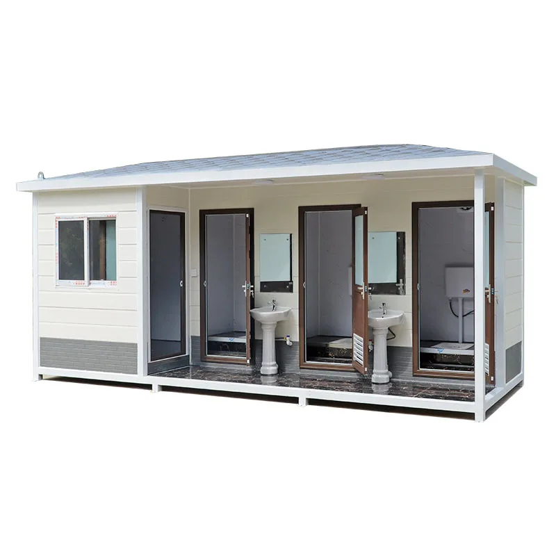 Modern Design Simple Prefabricated House Mobile Toilet Portable Toilet Made of Container for School Use