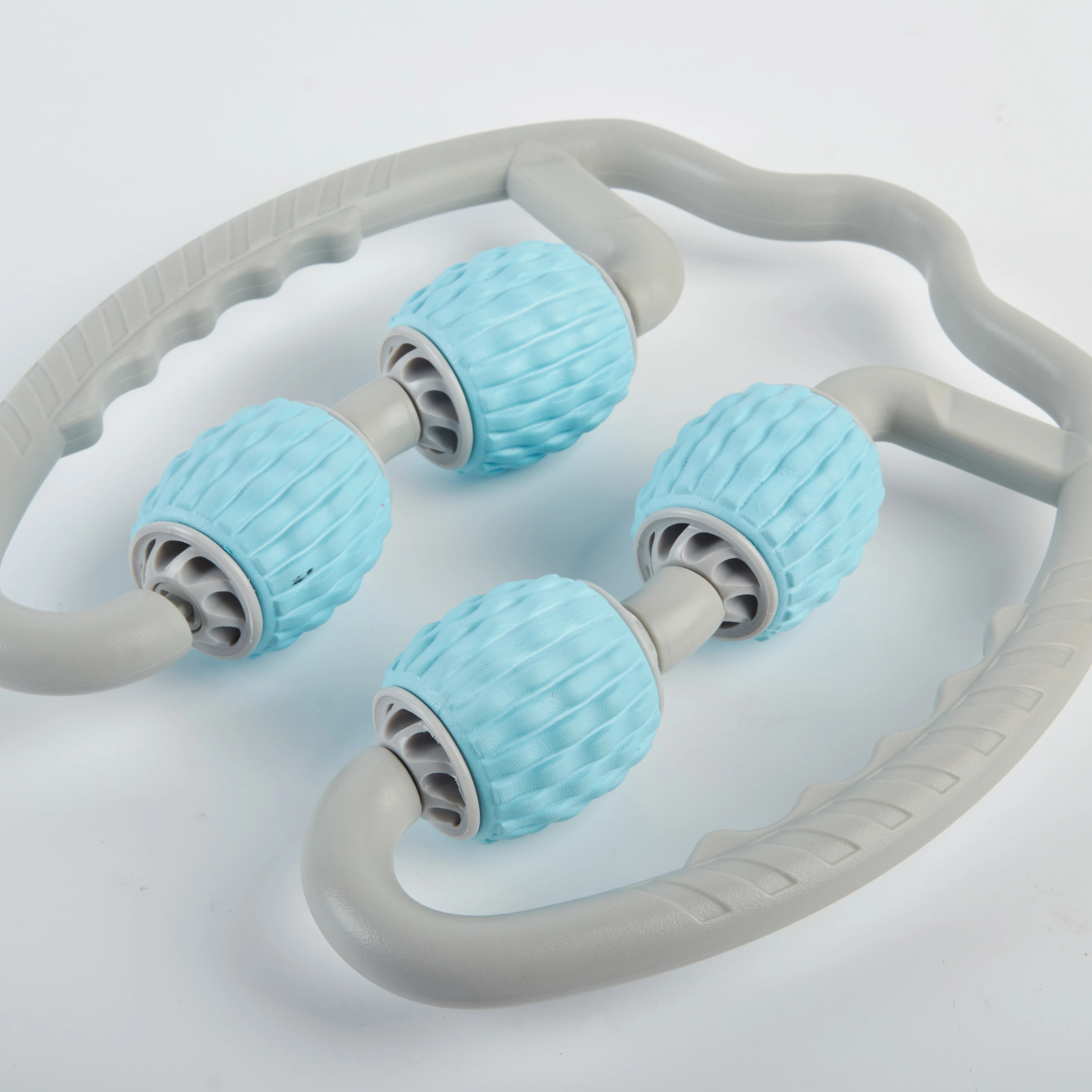 
The Manufacturer Sells Dual Angle Foam Roller Trigger Point Massager for Muscle Ring Clip Leg 360way Neck Arm Relax Roller 