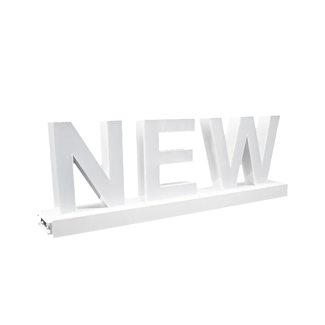 abcmix DIY magnet led channel letter for shop counter display