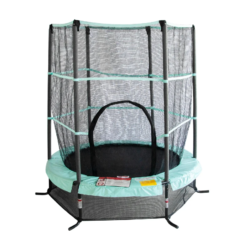55 inch Macaron color scheme Trampoline for Kids Outdoor & Indoor Mini Toddler Jumping Toys rebounder Trampoline for sale