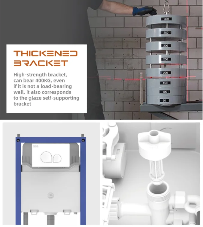 Apartment sanitary ware integrated toilet gravity flush bathroom wall-mounted ceramic toilet