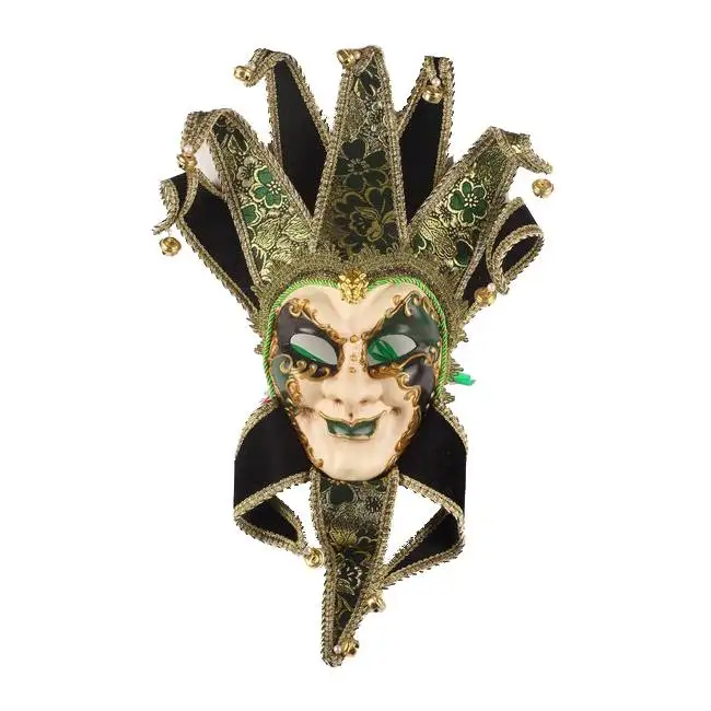 Evil Circus Clown Prom Masquerade Masks  Venetian Carnival Gorgeous Masquerade Masks for Party PVC Costume Cosplay carnival