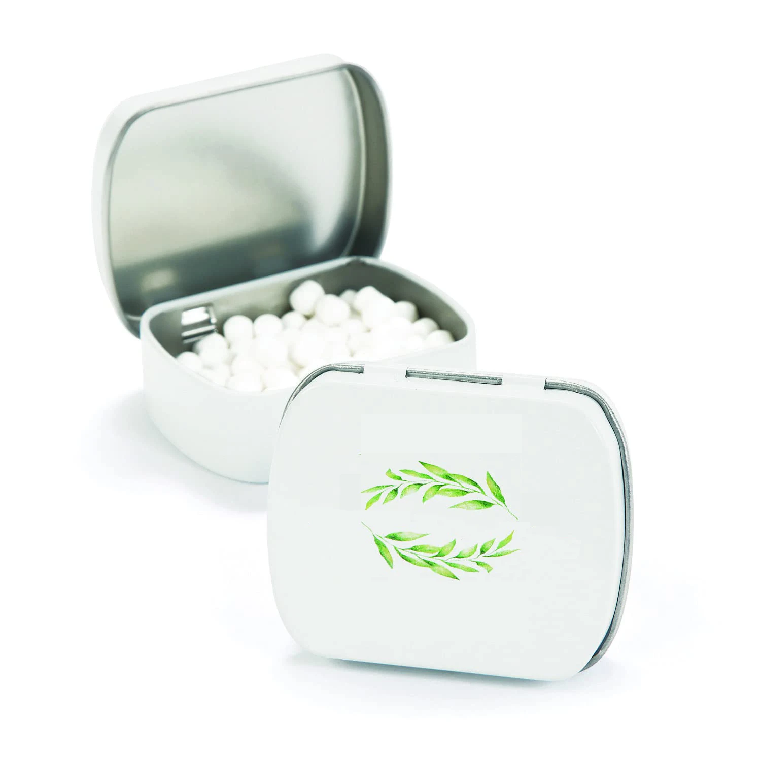 Custom rectangular flip lid candy mint gum hot sell package mini tin boxes popular free sample personalized logo printing