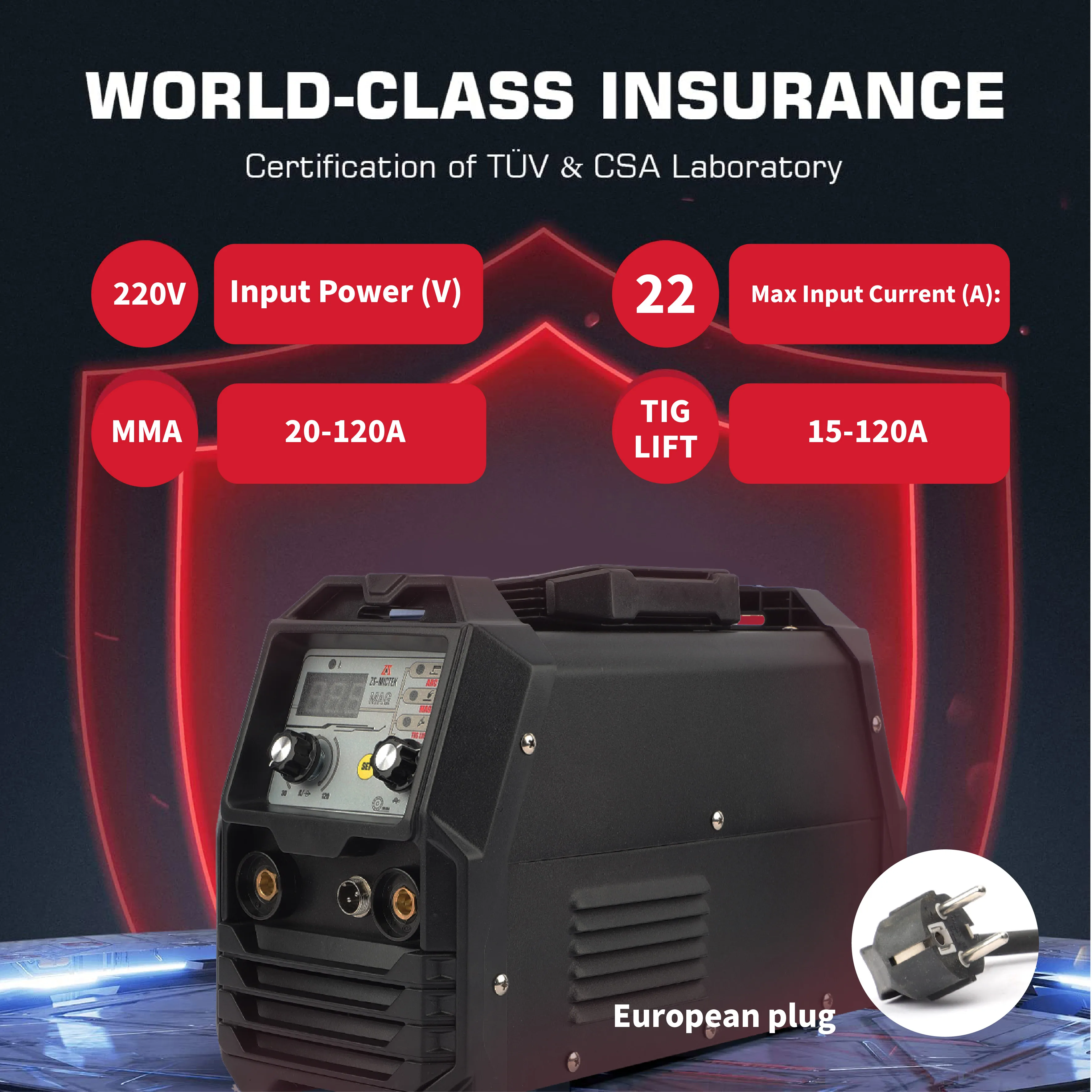 3 in 1 Dual Voltage Welding Machine Self-protected Are Welder Mig Welding Machine For Stainless Steel,Ste