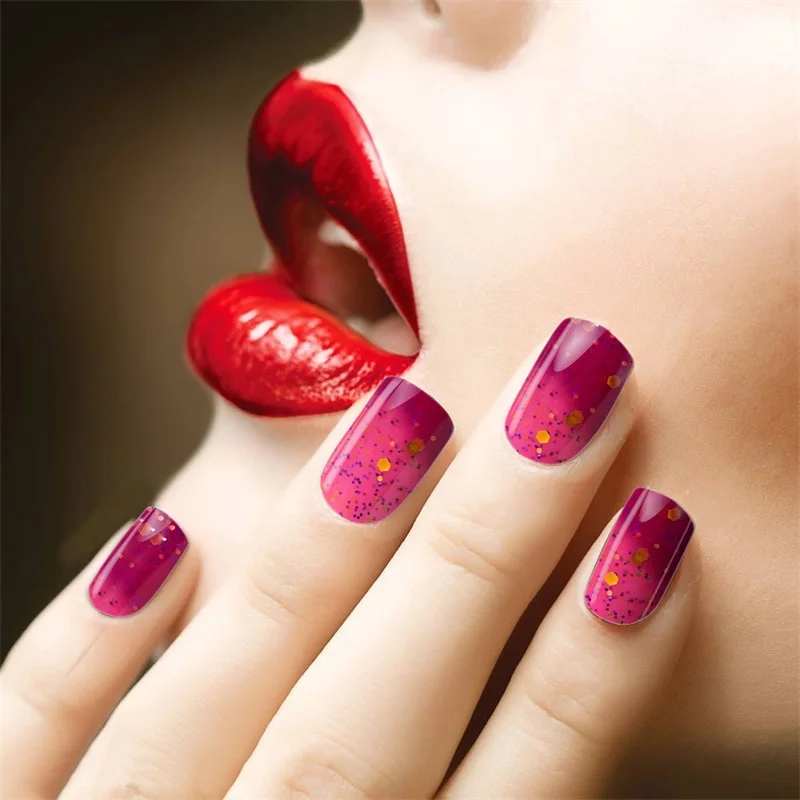 24 Colors High Quality 15Ml Gel Nail Polish Bottle New Chameleon Temperature Color Changing Uv Led Gel Nail Polish