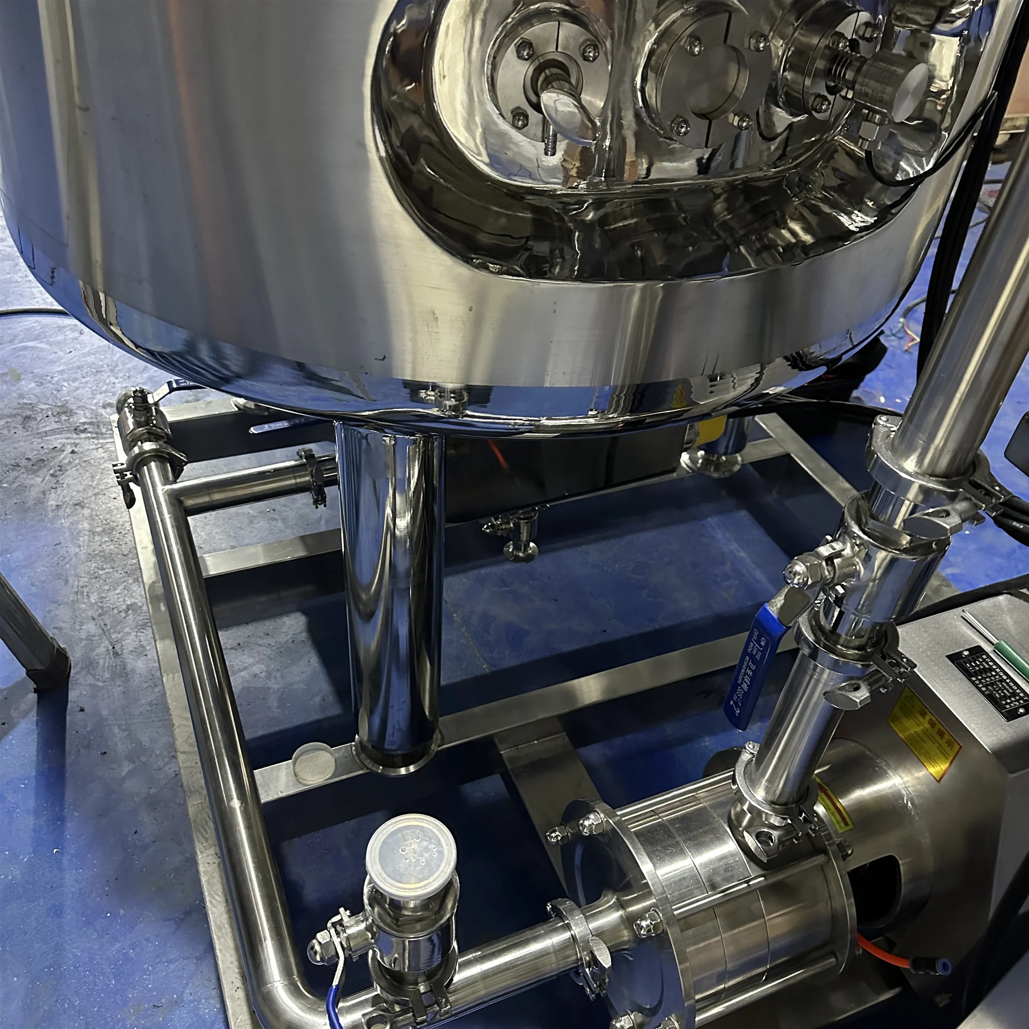 Vacuum Homogenizer Paste Mixing Tank Body Lotion and Cream Making Machines