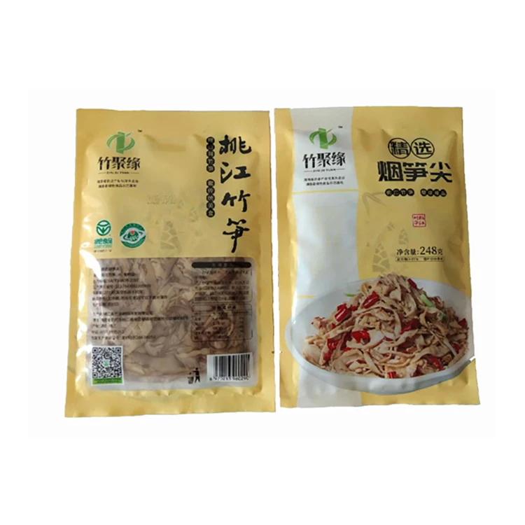 Traditional Chinese family dishes with original bamboo shoots