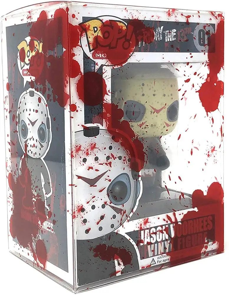 
Pop Protectors Blood Splatter Design Soft Shells Acid Free Clear Plastic Protector Case Fits 4-inch 