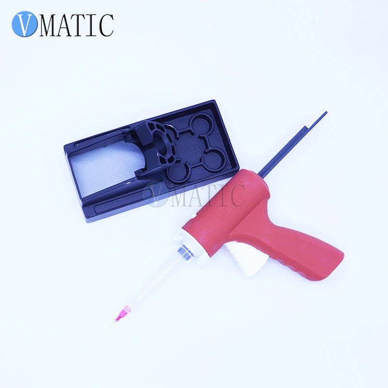 Free Shipping 30 / 55 cc Manually Single Liquid Dispensing Glue Gun With Syringe & Needle