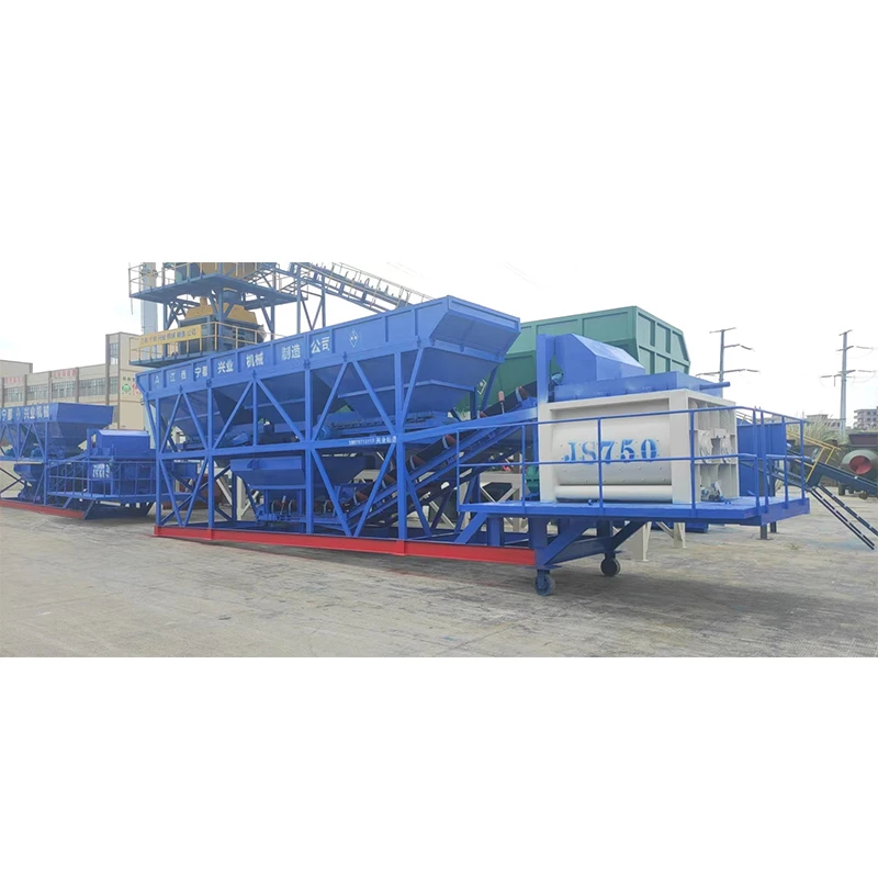 2024 hot sale China Supplier For 60m3/h Portable Mobile Concrete Batching Mixing Plant