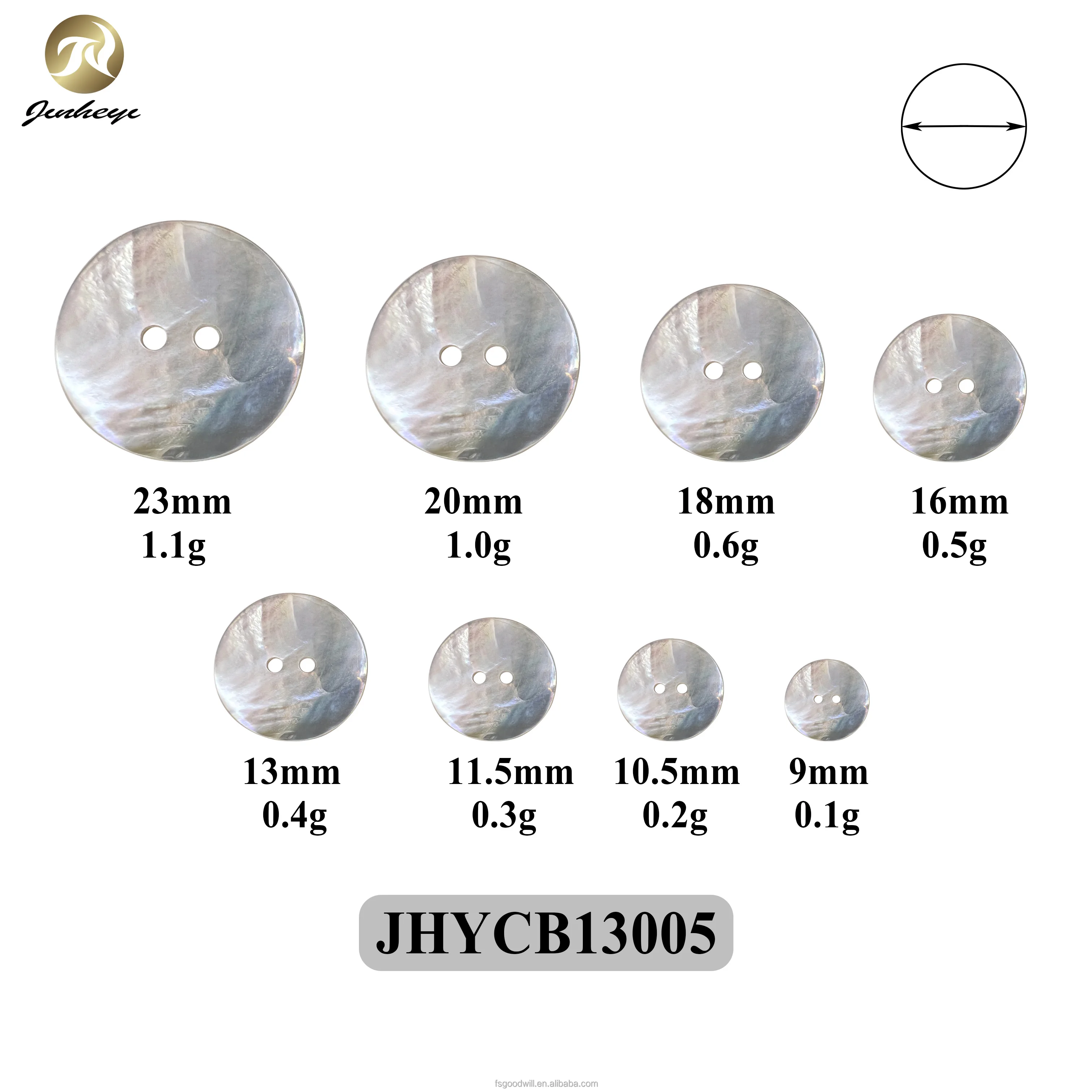 All Size Natural Agoya Shell Button 2 Holes High Quality Hot Shell Shell Button For Shirt