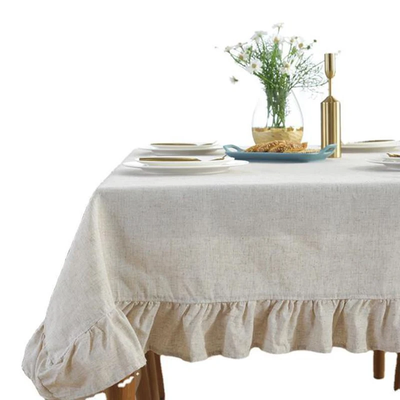 Popular design Modern custom hotel dinning folding Rectangle Tablecloth Decorative Linen banquet wedding party table cloth
