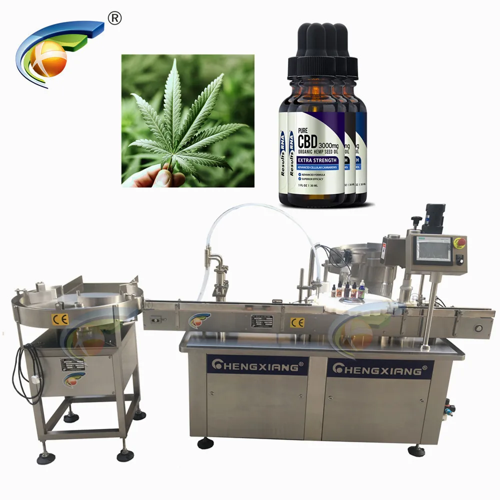 In stock 30ml automatic hemp oil tincture filling machine 30ml CBD oil filling machine