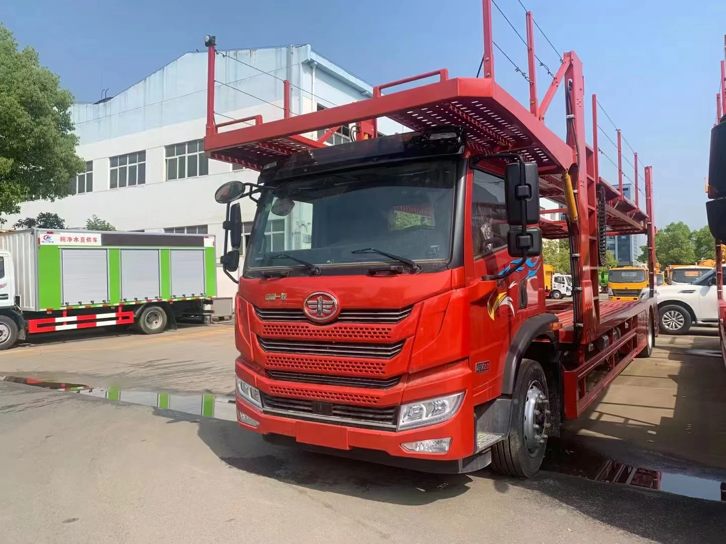 FAW brand 2 axle car carrier trailer truck