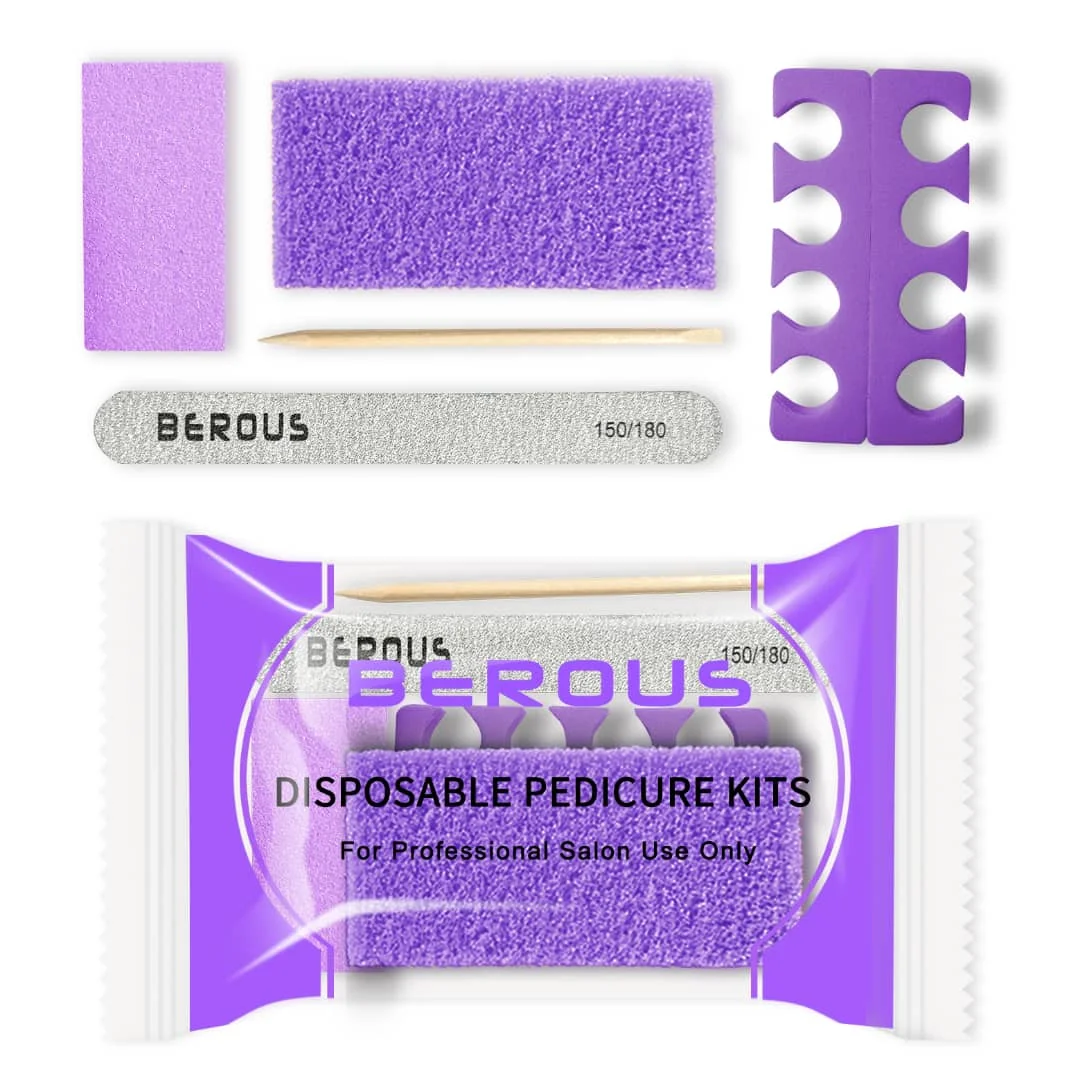 Factory price Wholesale professional nail salon mini disposable spa salon 5pcs pedicure kit   for nail supply