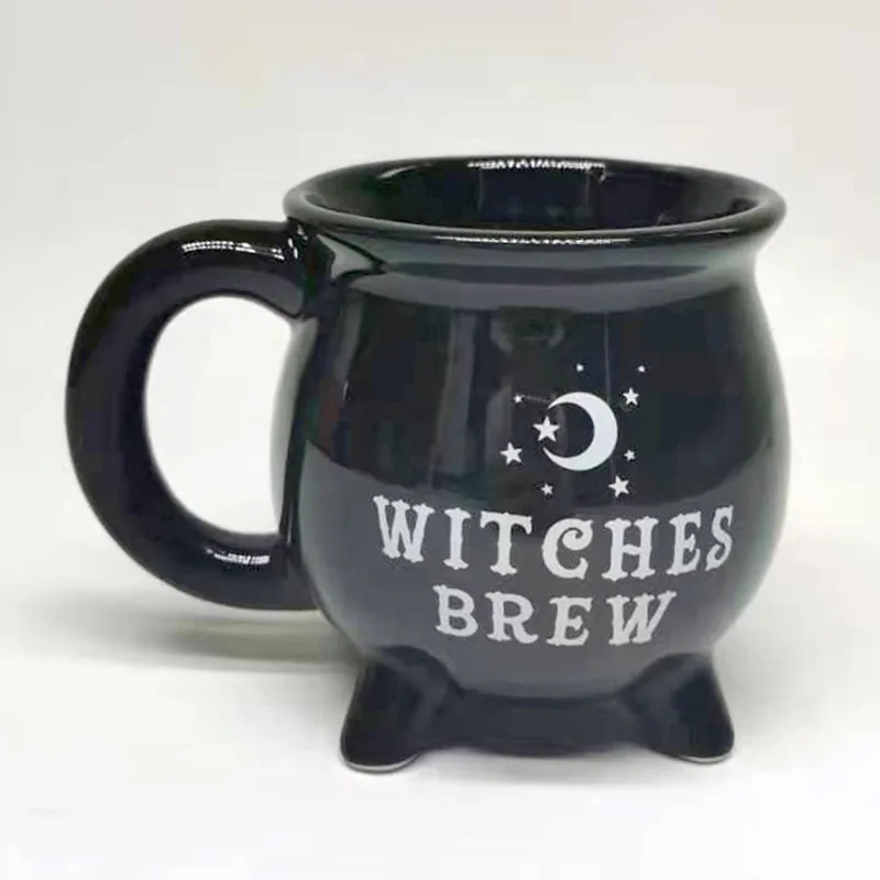 OEM ODM Custom Hand Painted Handmade Halloween Cup Ceramic Fall Witches Brew Mug